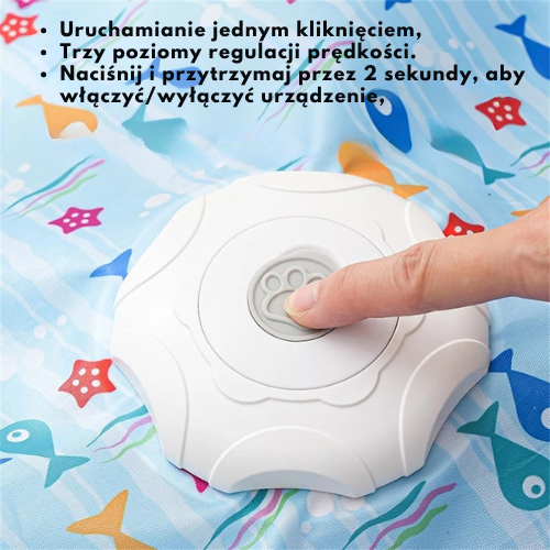 Mruczek™CatPlay-Interaktywna mata dla kota z ruchomym piórkiem