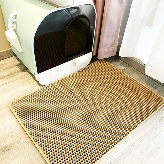 Mata MruczekCleanPaw™ – Dwuwarstwowa mata pod kuwetę kota